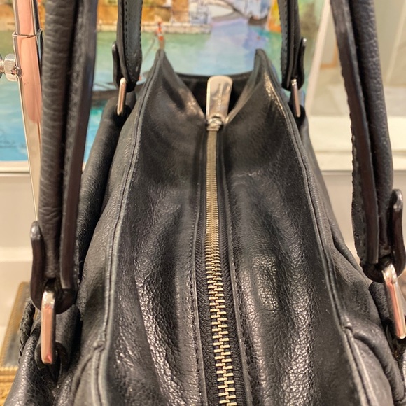 Cole Haan - Classic Black Leather Shoulder Bag - EUC - Picture 12 of 17